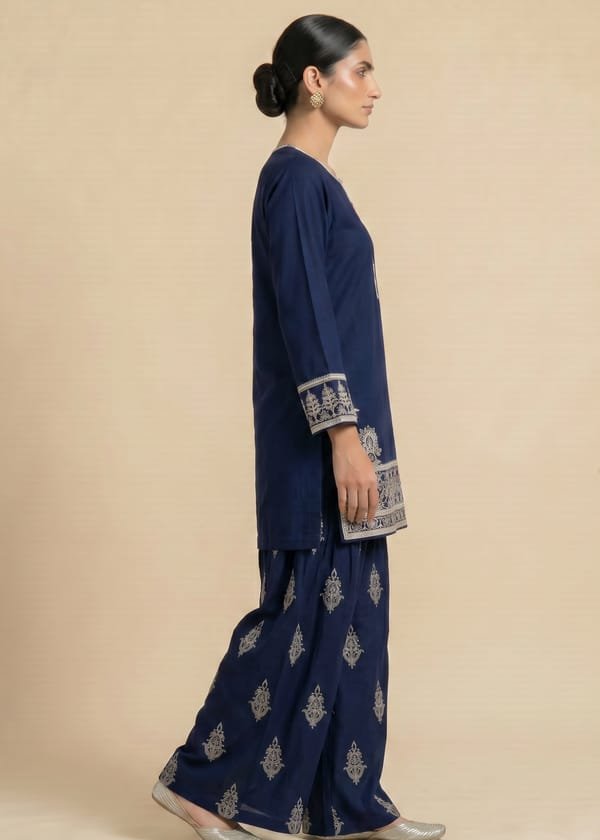 DHANAK EMBROIDERED 2 PC - Image 2