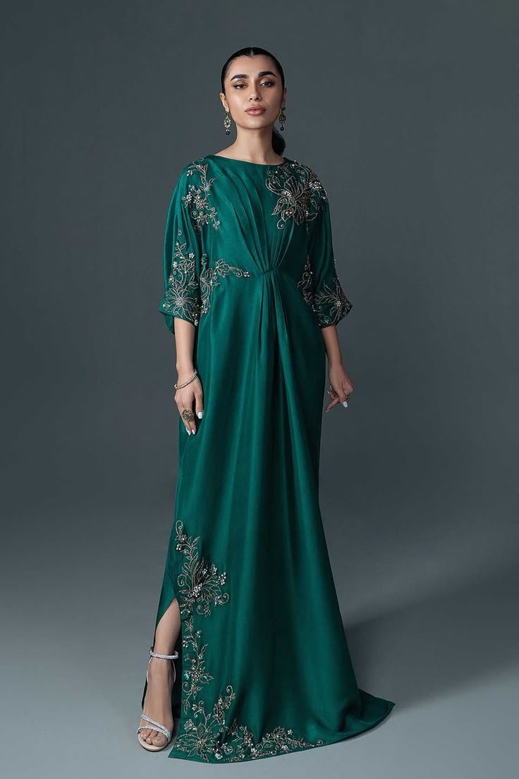 Hania Embroidered Chiffon Party Suit