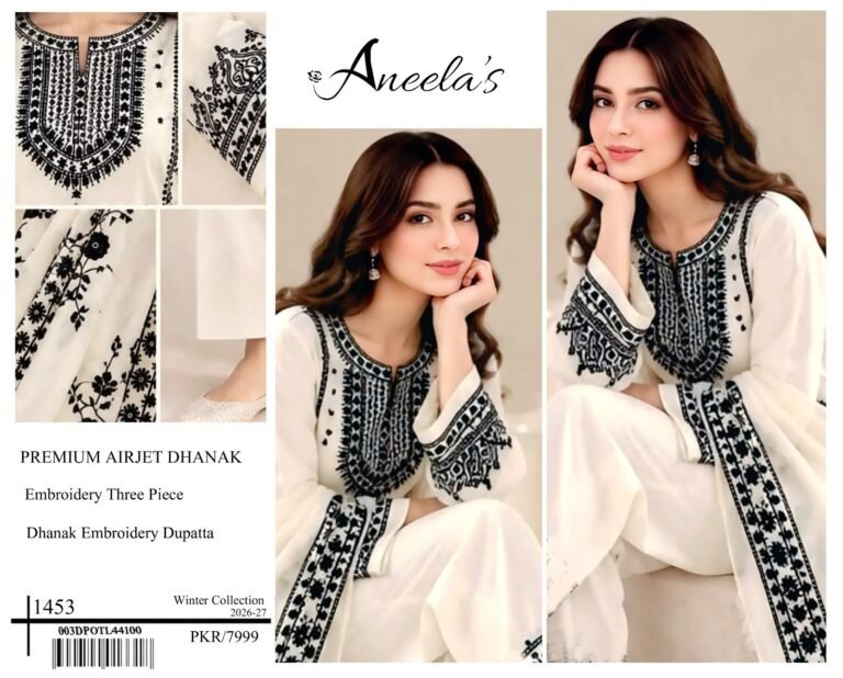 Airjet Dhanak Dress With Dhanak Shawl